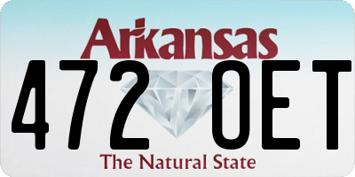 AR license plate 472OET