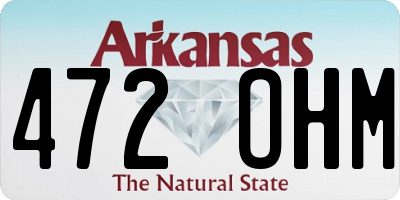 AR license plate 472OHM