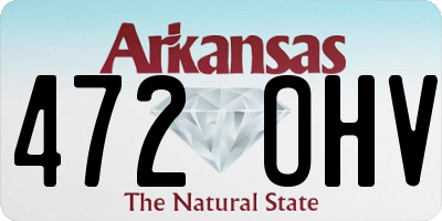 AR license plate 472OHV