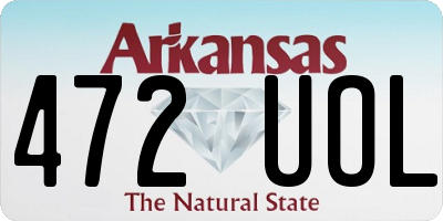 AR license plate 472UOL