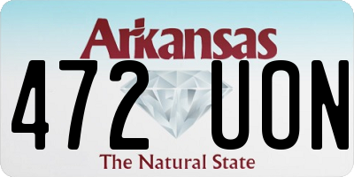 AR license plate 472UON