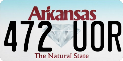 AR license plate 472UOR