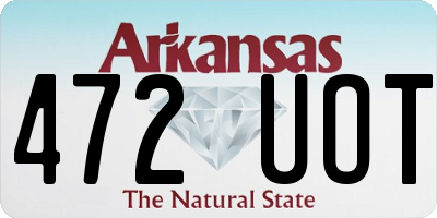 AR license plate 472UOT
