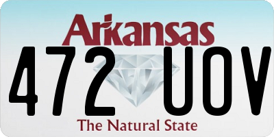 AR license plate 472UOV