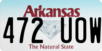 AR license plate 472UOW