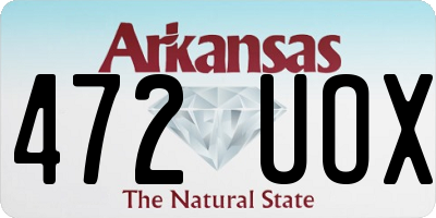 AR license plate 472UOX