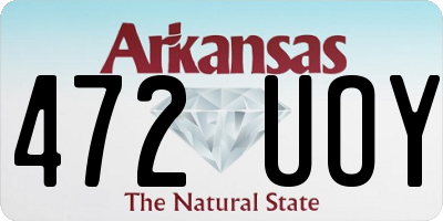 AR license plate 472UOY