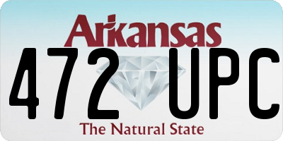 AR license plate 472UPC