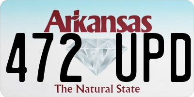 AR license plate 472UPD