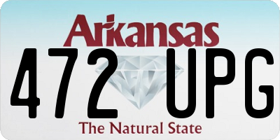 AR license plate 472UPG