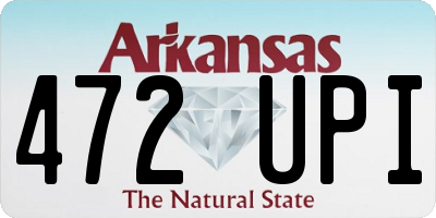 AR license plate 472UPI