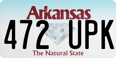 AR license plate 472UPK
