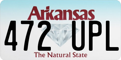 AR license plate 472UPL