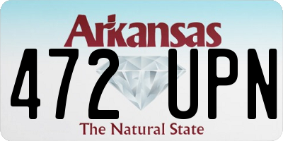 AR license plate 472UPN