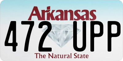 AR license plate 472UPP