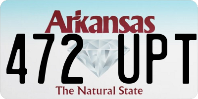 AR license plate 472UPT