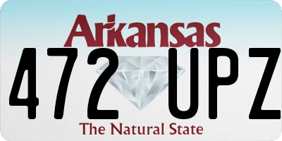 AR license plate 472UPZ