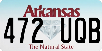 AR license plate 472UQB