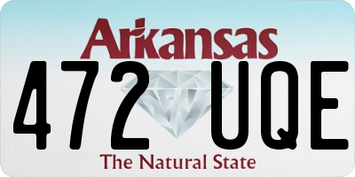 AR license plate 472UQE