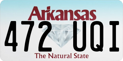 AR license plate 472UQI