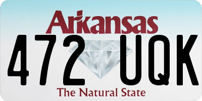AR license plate 472UQK