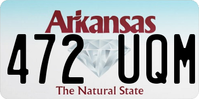 AR license plate 472UQM