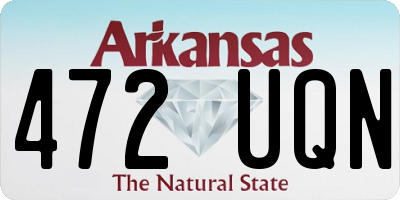 AR license plate 472UQN