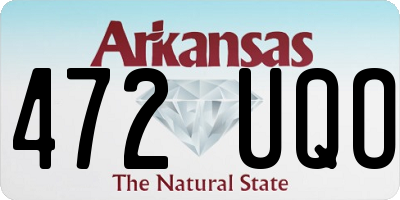 AR license plate 472UQO