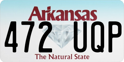 AR license plate 472UQP