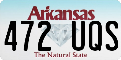 AR license plate 472UQS