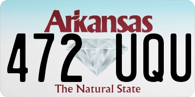 AR license plate 472UQU
