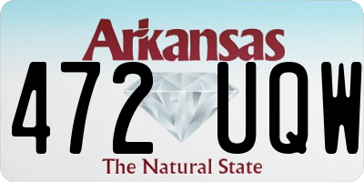 AR license plate 472UQW