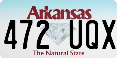 AR license plate 472UQX