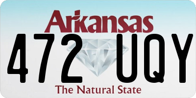 AR license plate 472UQY