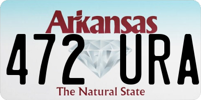 AR license plate 472URA