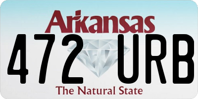 AR license plate 472URB