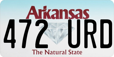 AR license plate 472URD