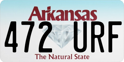 AR license plate 472URF