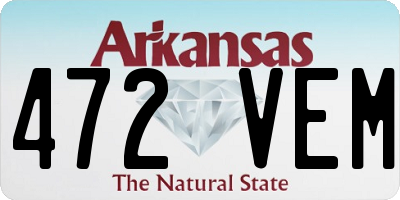 AR license plate 472VEM