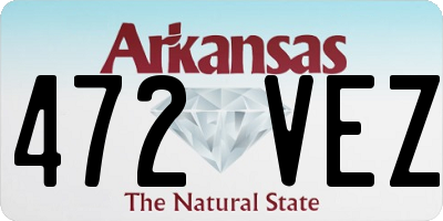 AR license plate 472VEZ