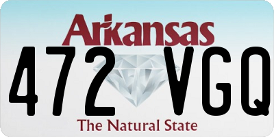 AR license plate 472VGQ