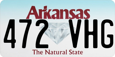 AR license plate 472VHG