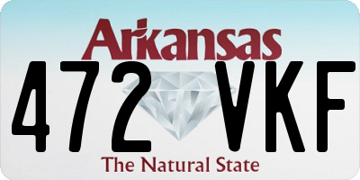 AR license plate 472VKF