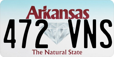 AR license plate 472VNS