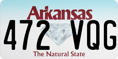 AR license plate 472VQG