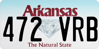 AR license plate 472VRB