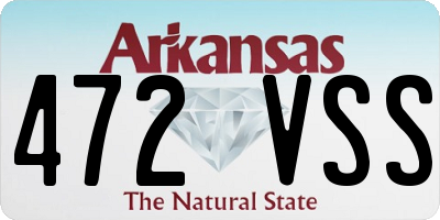 AR license plate 472VSS