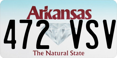 AR license plate 472VSV