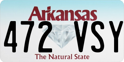 AR license plate 472VSY