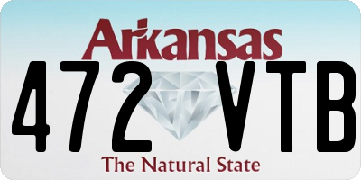 AR license plate 472VTB
